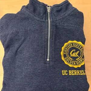 UC Berkeley League Navy Blue Zip Up Sweater